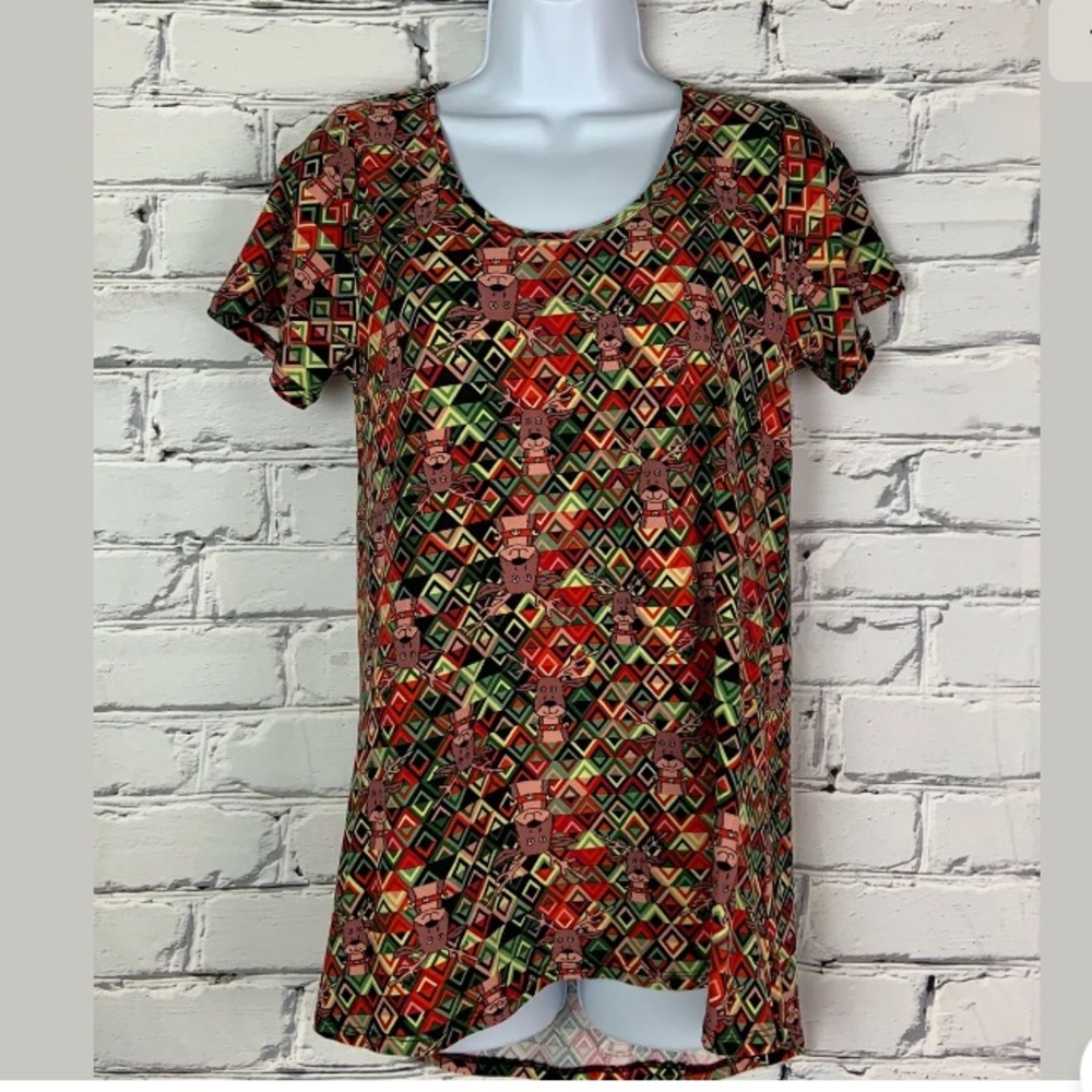 LuLaRoe Tunic Top Christmas Reindeer Size‎ XXS